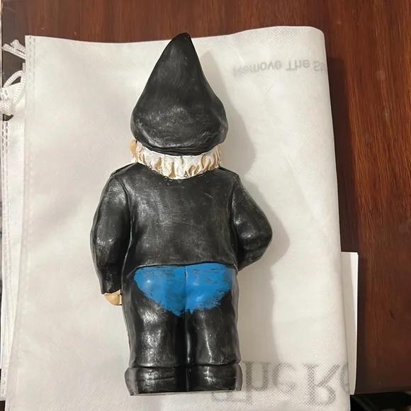 Vintage HARLEY DAVIDSON Biker Gnome  Motorcycle Leather Man Cave Decor - Picture 2 of 16